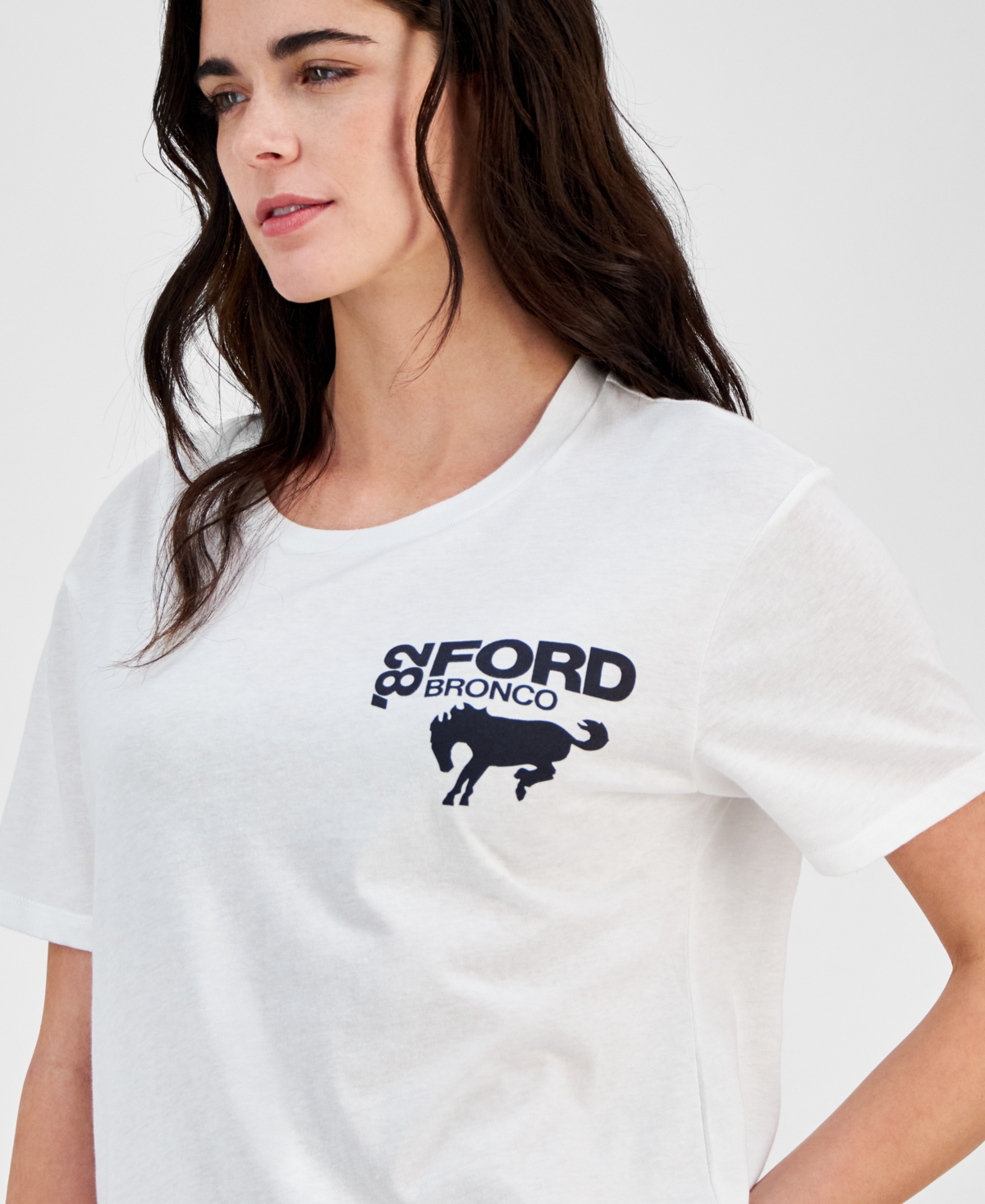 Love Tribe Juniors' Ford Bronco Crewneck Short-Sleeve Tee