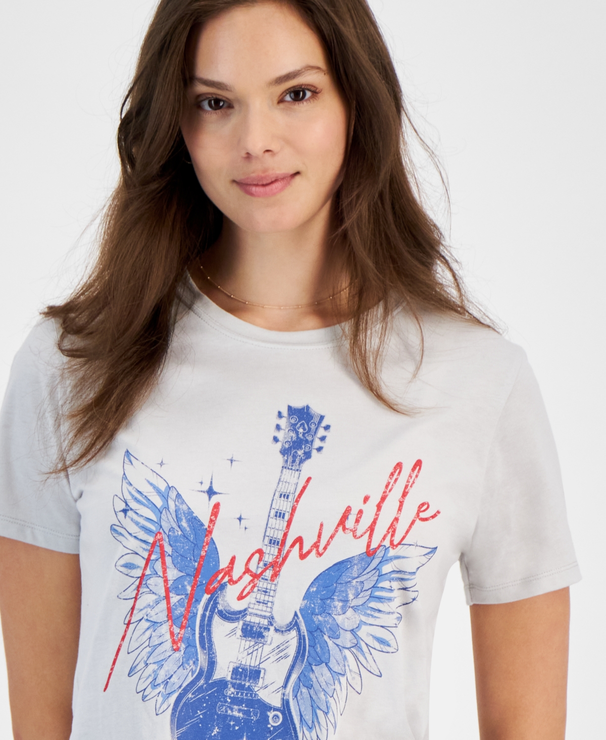 Rebellious One Juniors' Nashville Graphic T-Shirt