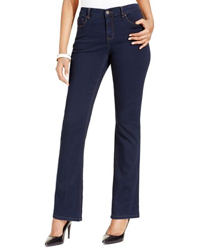 Style & Co. Tummy-Control Bootcut Jeans, Only at Macy's - Jeans - Women ...