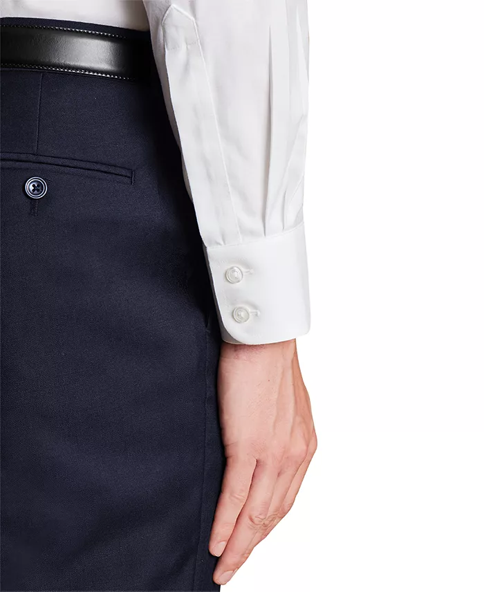 Men's Slim-Fit Non-Iron Solid Dress Shirt - thumbnail 3