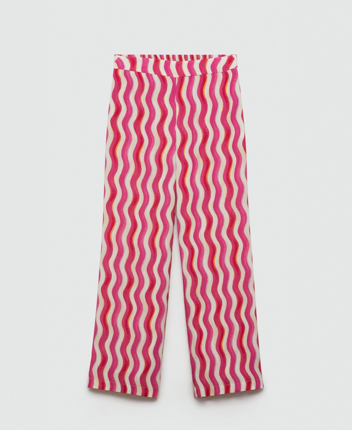 Mango Women's Wide Leg Printed Pants