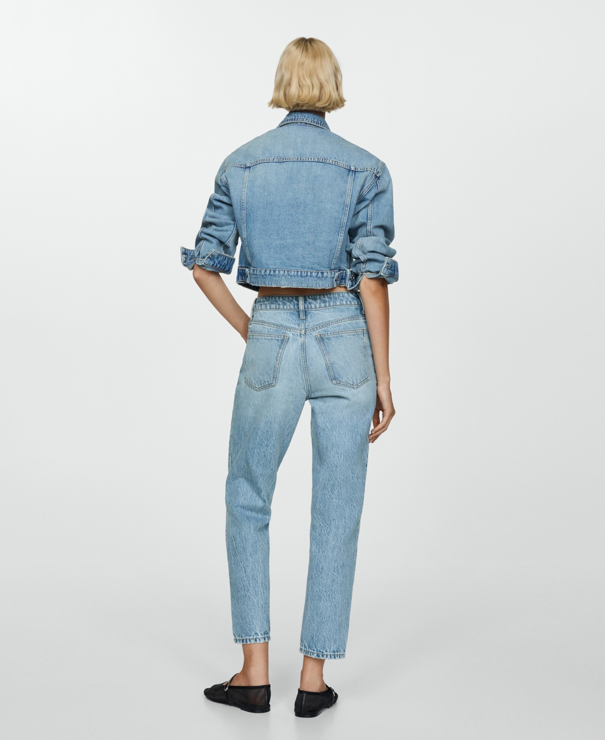 Mango Women's Mom High Rise Jeans