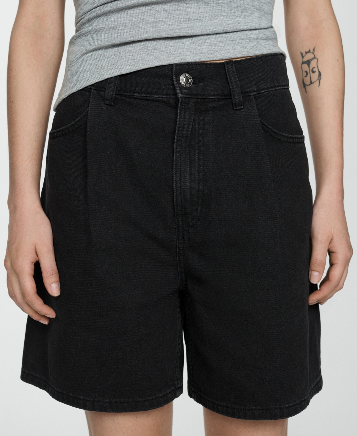 Mango Women's Straight Denim Shorts