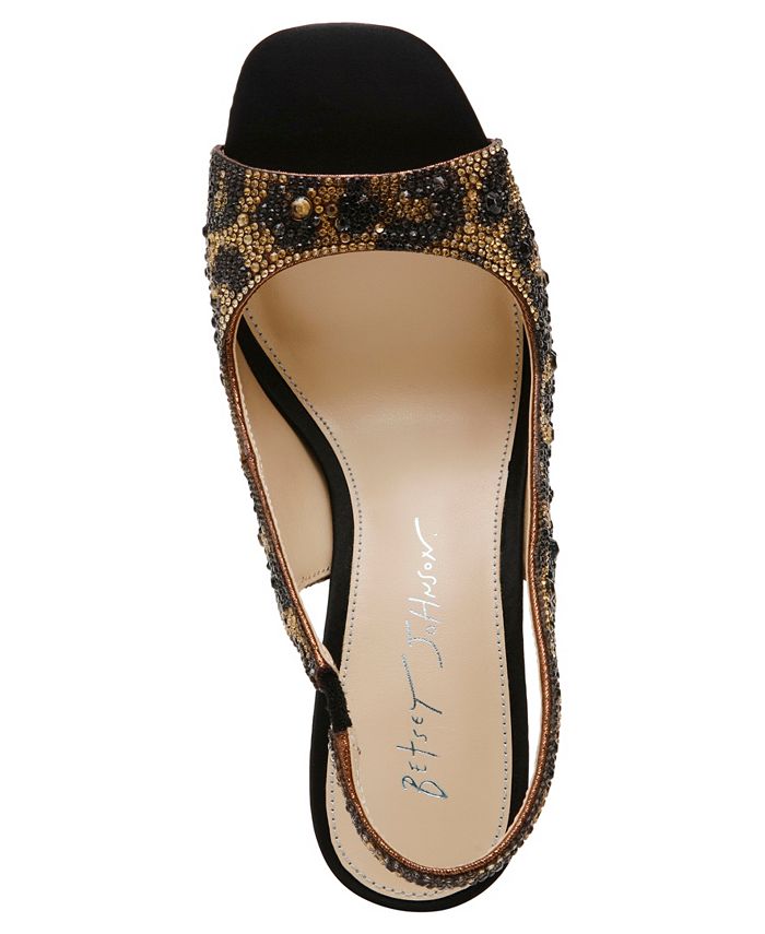 Betsey Johnson Mina Décolleté Donna – Floreale Brillante Con Strass, Tacco Aperto, 40 EU