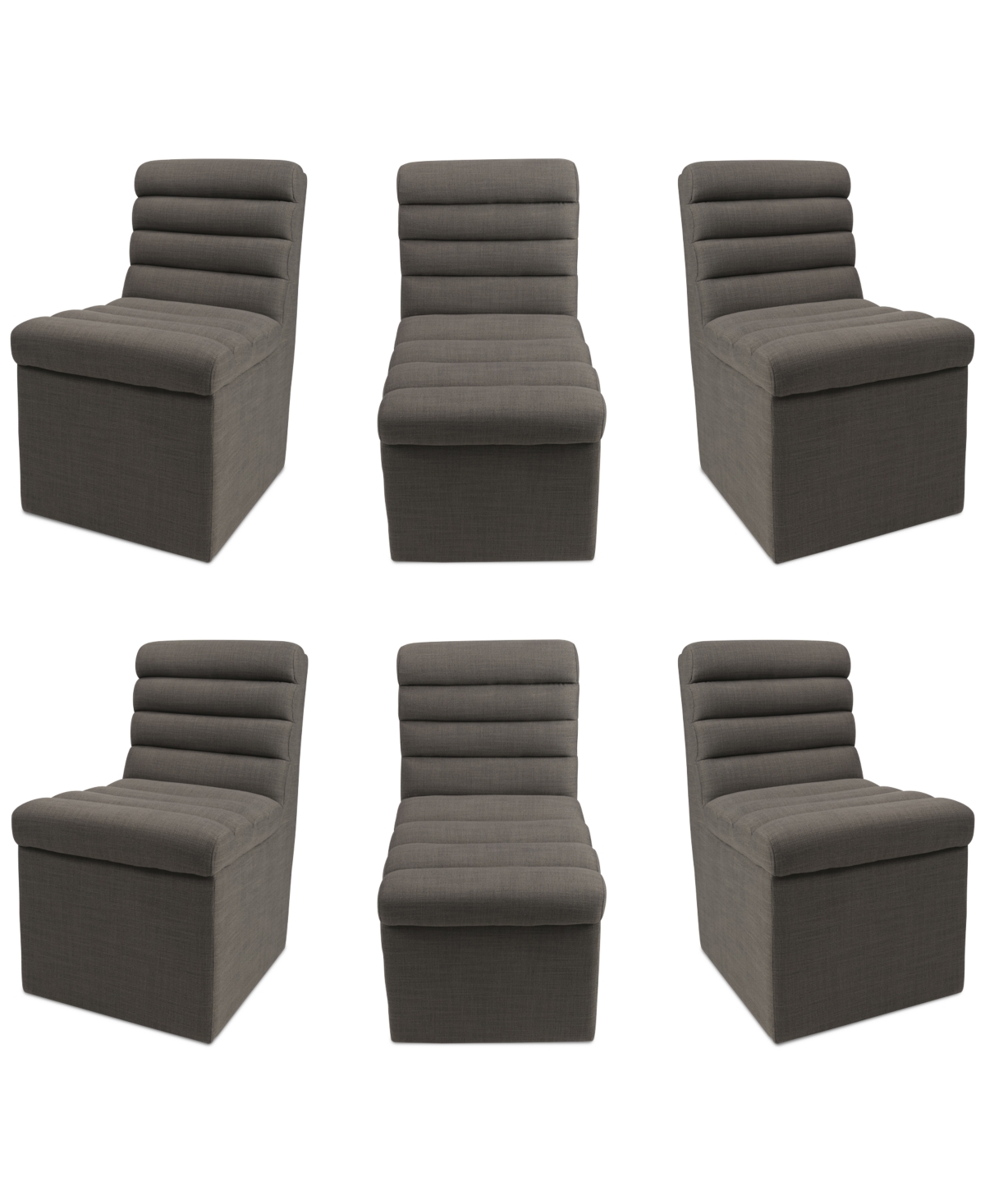 Macy's Clave 6-pc. Dining Chair Set, Created For  In Flint