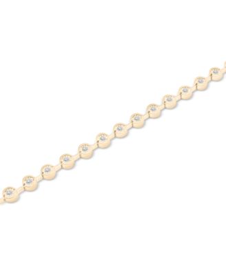 Diamond Bezel Tennis Bracelet (1/2 ct. t.w.) in Sterling Silver or 14k Gold-Plated Sterling Silver, Created for Macy's