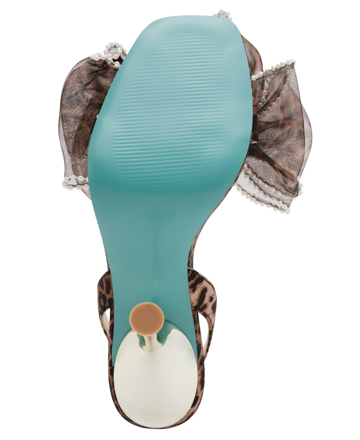 Betsey Johnson Women's Fawn Mesh Bow Heeled Sandals
