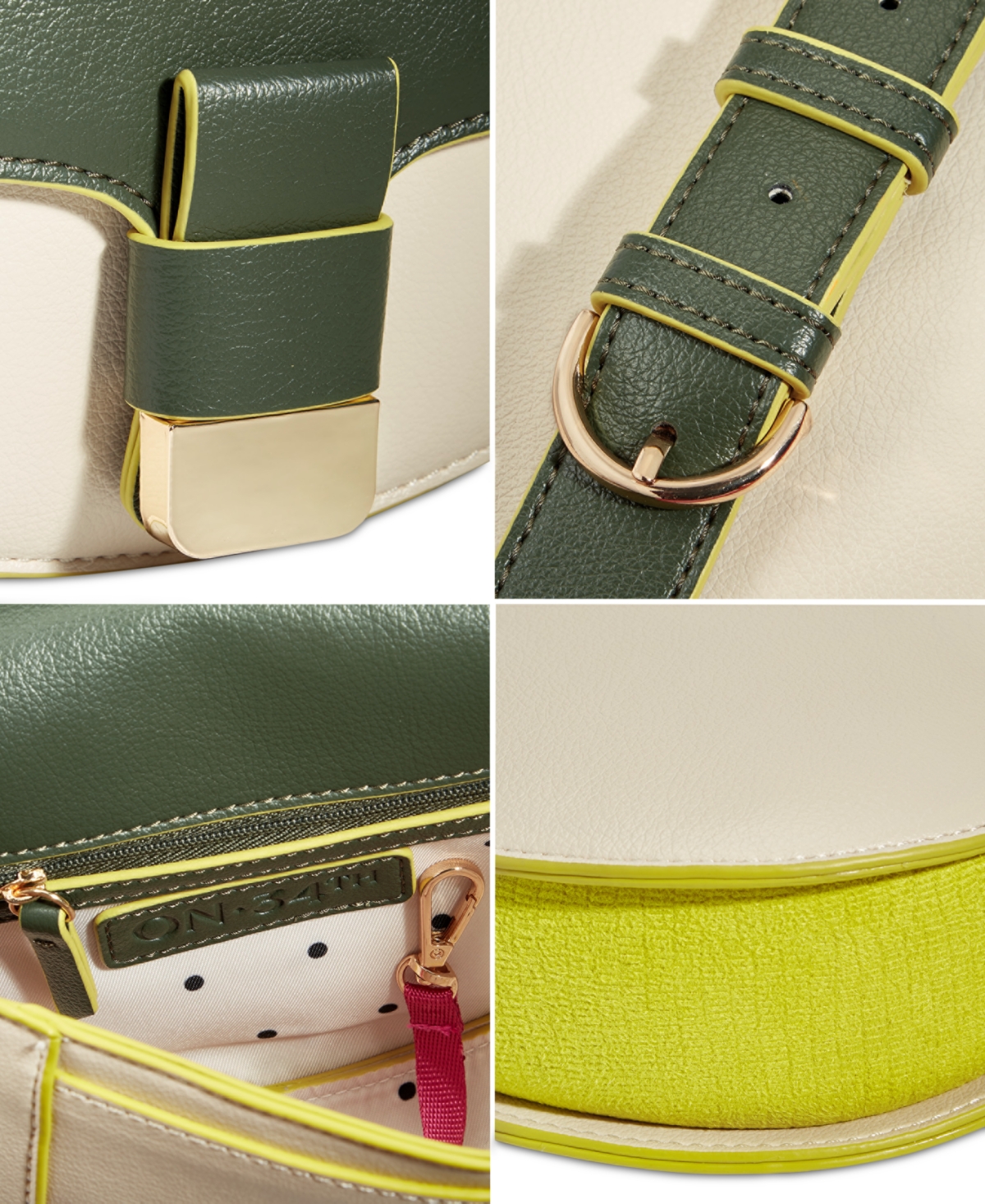 On 34th Holmme Colorblock Crossbody, Created for Macy's -trav/lzrd