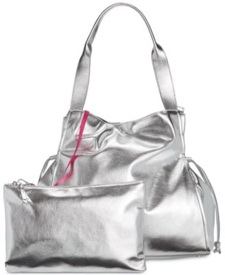 On 34th - Jyyll Large Metallic Tote with Removable Pouch