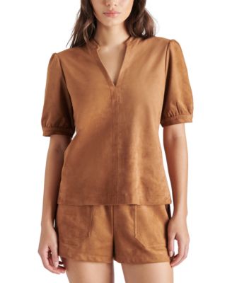 Steve Madden - Women's Jane Faux-Suede Top