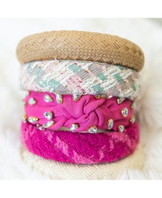 Padded Headband - Pastel Check