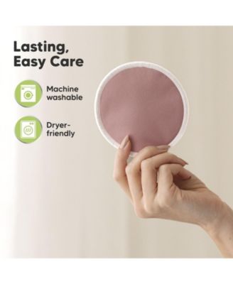 14pk Soothe Reusable Nursing Pads for Breastfeeding, 4-Layers Organic Breast Pads, Washable Nipple Pads