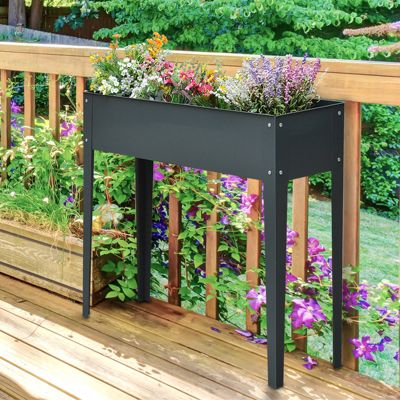 Elevated Vegetable Garden Bed Self-Draining, Raised & Safe Planter