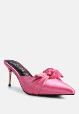 Women's Queenie Satin Stiletto Mule