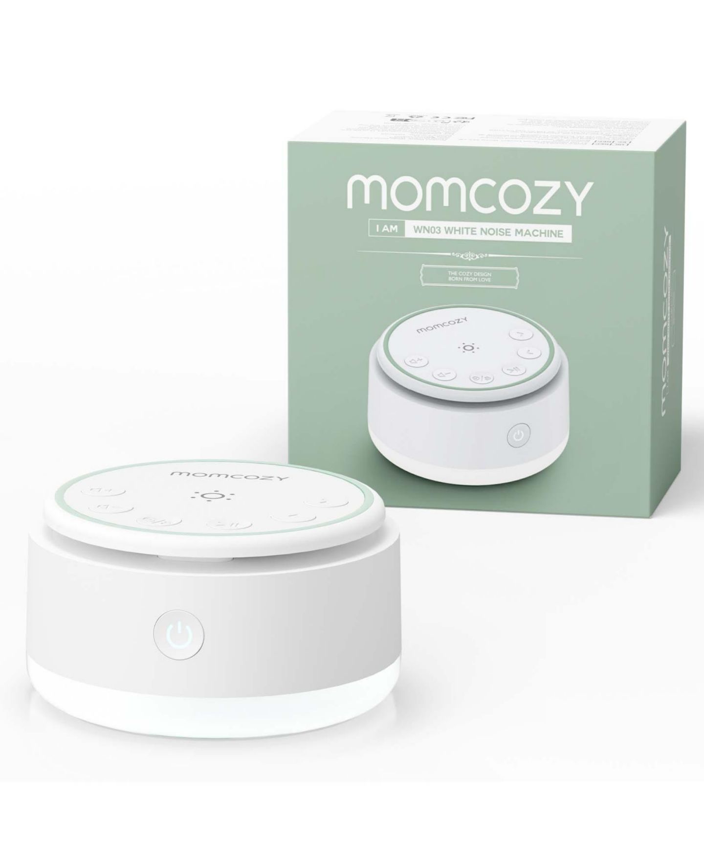 Momcozy Portable White Noise Machine with 20 Soothing Sounds, цвет: Белый — фото 1