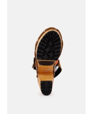 MURAL Womens Tapestry Handcrafted Clogs