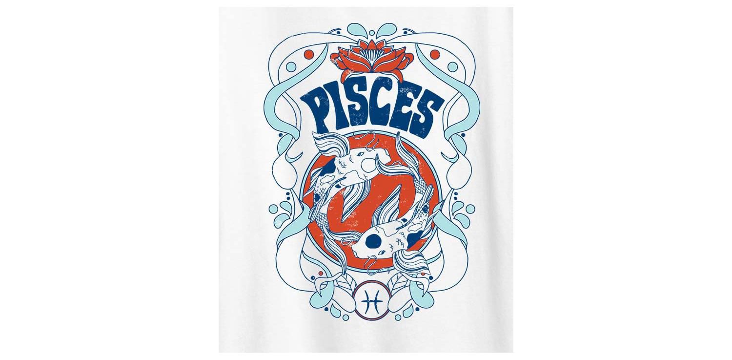 Zodiac Pisces Plus Size Graphic T-Shirt