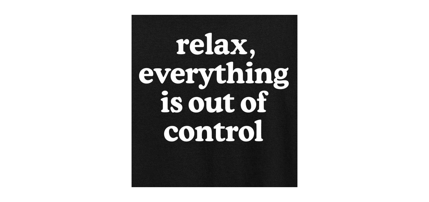 Relax Out Of Control Plus Size Graphic T-Shirt
