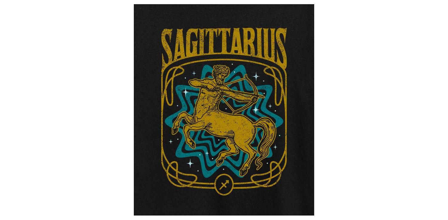 Sagittarius Zodiac Plus Size Graphic T-Shirt