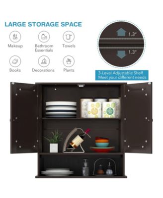 1-Pc. Wall-Mounted Mirror Cabinet Organizer