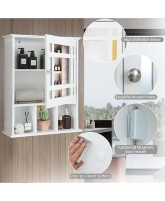 Wall Mounted and Mirrored Bathroom Cabinet