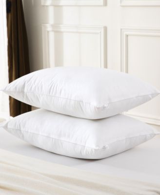 White Goose Nano Down and Feather Blend Firm Support Pillow, Jumbo