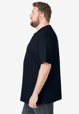 Big & Tall Shrink-Less Lightweight Henley T-Shirt