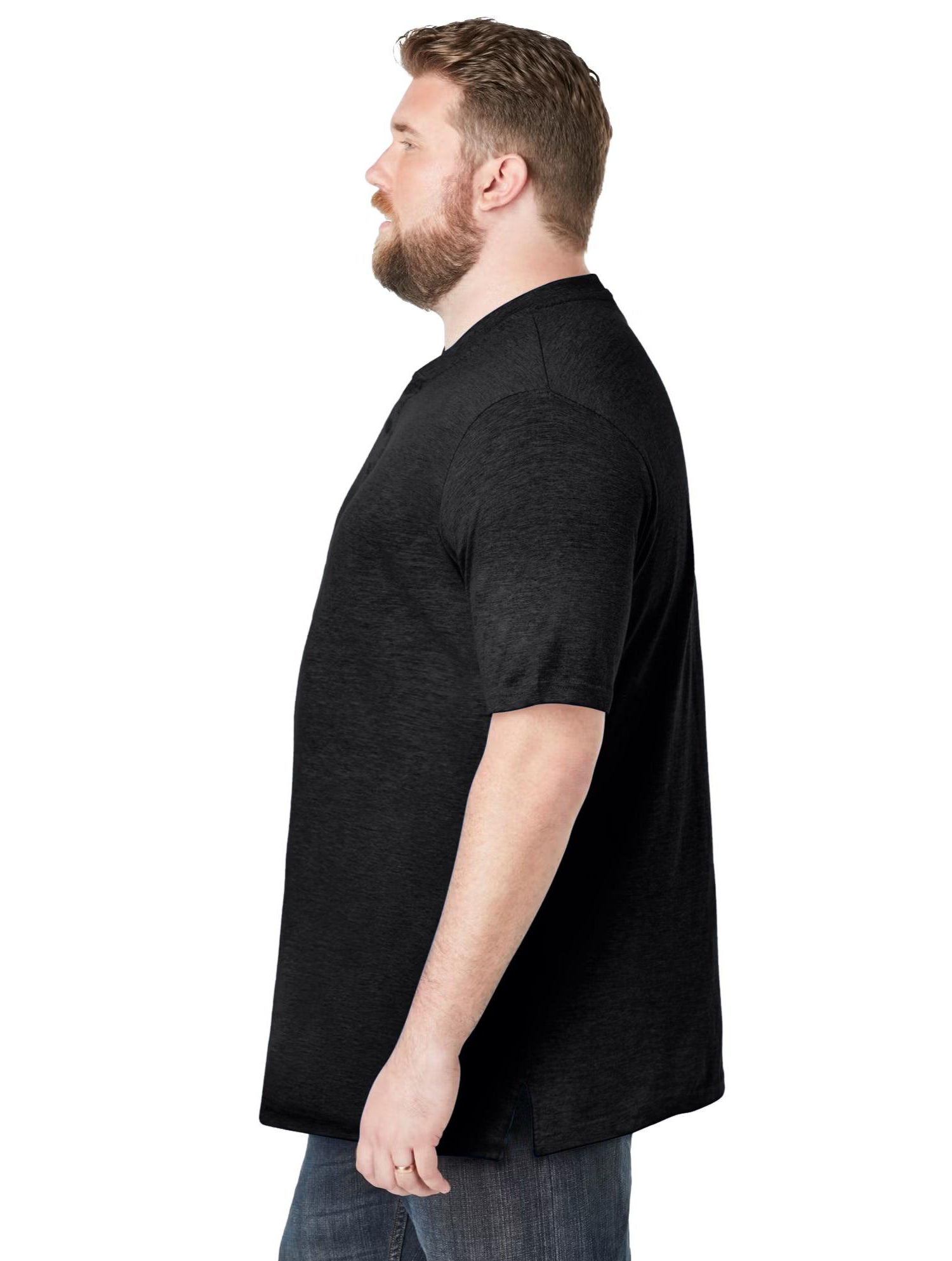 Men's Shrink-Less Lightweight Henley T-Shirt