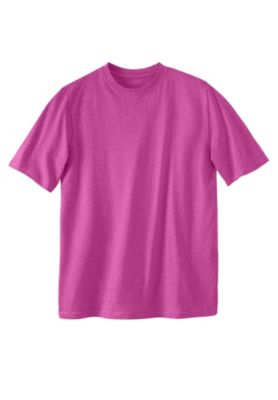 Men's Big and Tall Shrink-Less Lightweight Crewneck T-Shirt