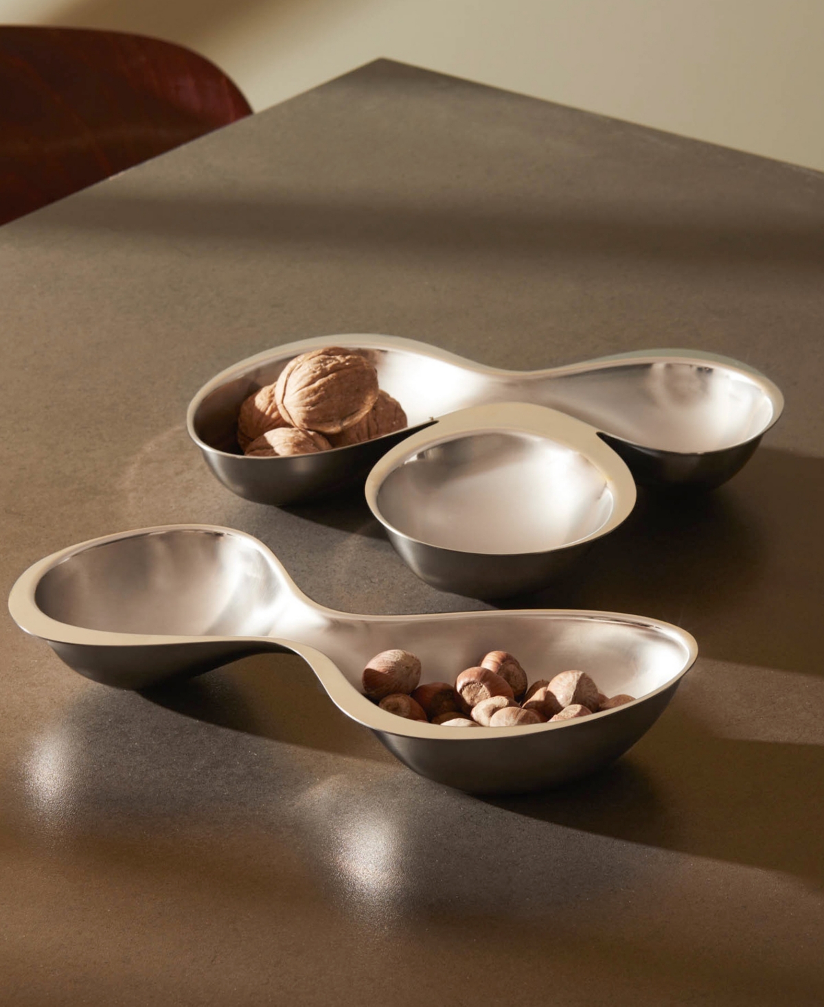 Alessi Hors D'oeuvre Containers By Ron Arad In Silver