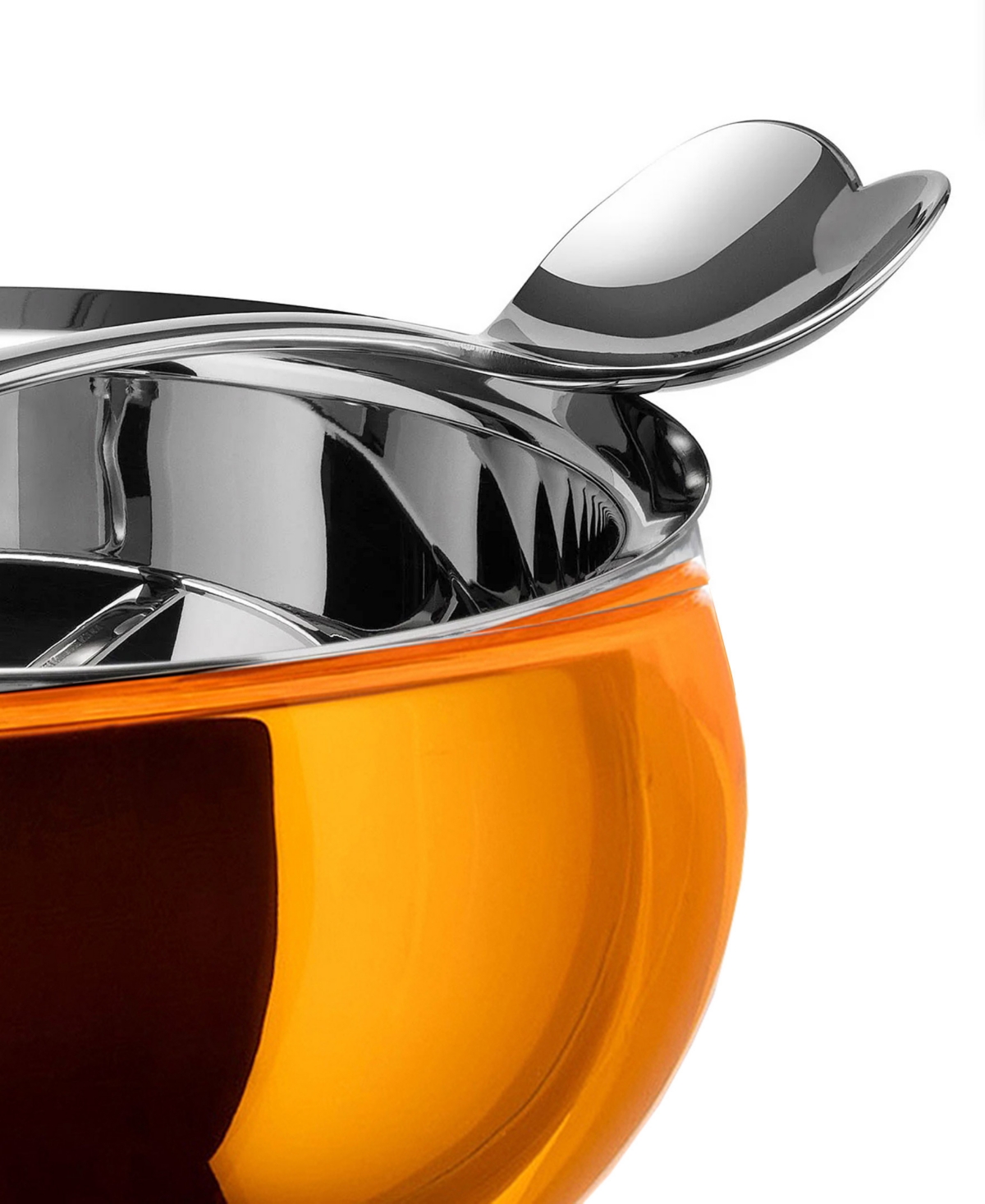 Alessi 1 Cup Ice Cream Bowl Spoon By Miriam Mirri In Orange
