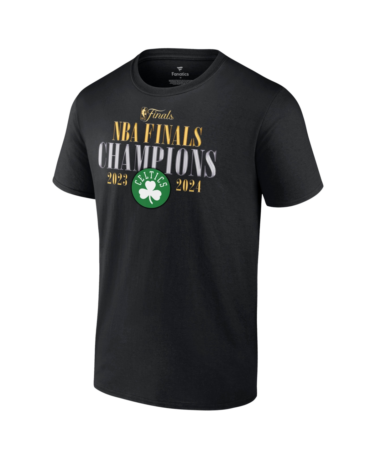 Fanatics Men's Black Boston Celtics 2024 Nba Finals Champions Big Tall Fade Away Jumper Roster Signature T-sh In Black