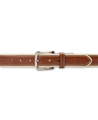 Men's Canvas Overlay Belt, Created for Macy's