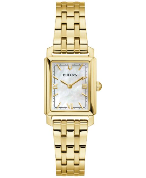 Женские часы Bulova Sutton Gold-Tone Stainless Steel Bracelet Watch 21mm
