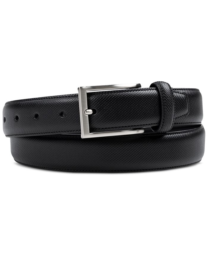 Alfani Men's Plaque Belt Black Size 40