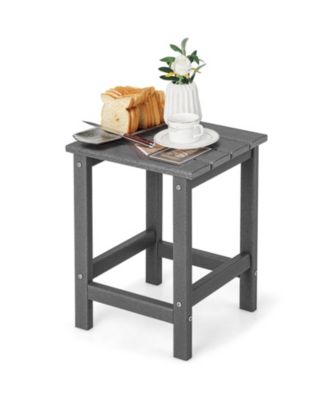 14 Inch Square Weather-Resistant Adirondack Side Table