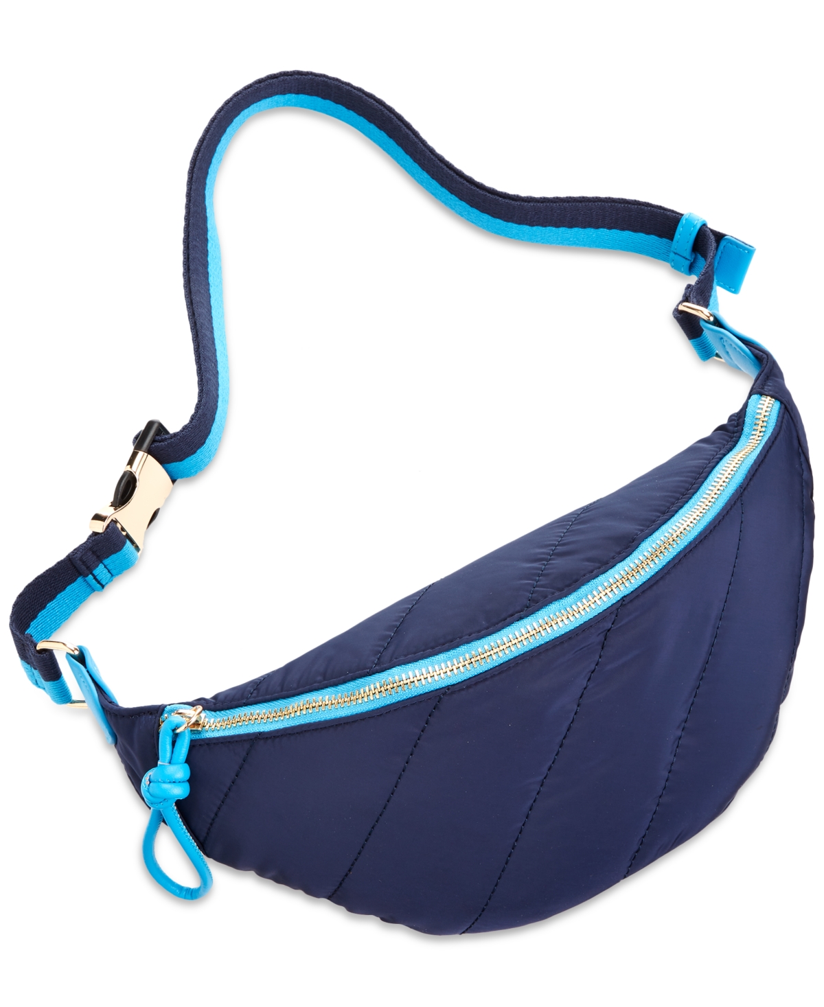 On 34th Nylon Belt Bag, Created For Macy's In Blue Notte