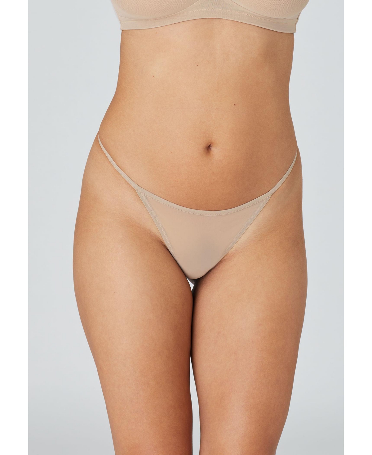 Women's The String Thong - Mesh - Sand