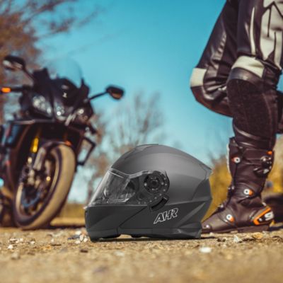 RUN-M3 Modular Flip Up Helmet Full Face Dual Visor DOT Motorcycle Bike