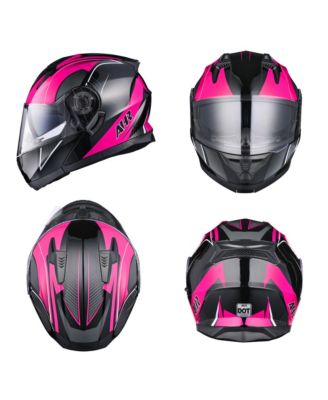 RUN-M3 Modular Flip Up Helmet Full Face Dual Visor DOT Motorcycle Bike S