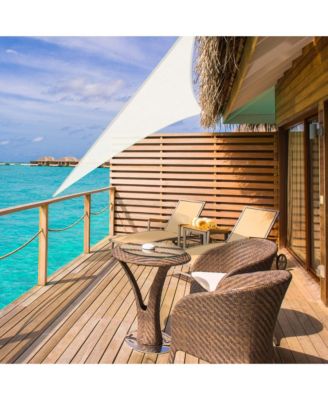 6 Pack 7 Ft 97% UV Block Triangle Sun Shade Sail Heavy Duty Outdoor