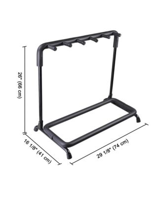 5 Five Holder Multi Guitar Folding Stand Band Stage Bass Acoustic Guitar Display Rack