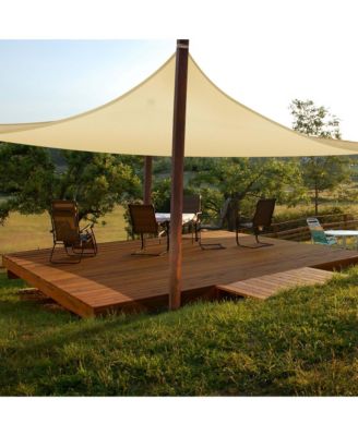 16x16 Ft 97% UV Block Square Sun Shade Sail Canopy Outdoor Patio Yard Poolside