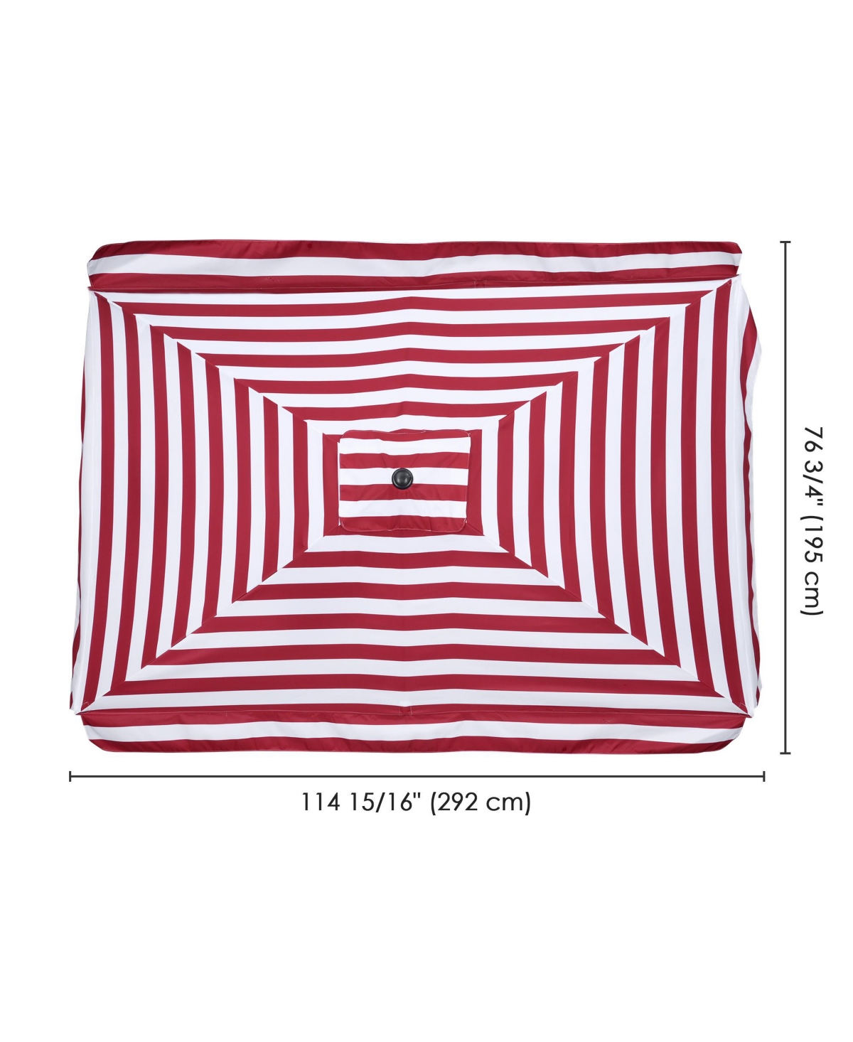 10x6.5 Ft Patio Umbrella Replacement Canopy Market Table Top Sunshade Cover