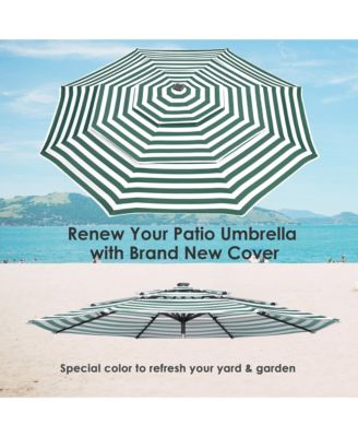 3-Tier Patio Umbrella Replacement Canopy Market Table Top Market Pool