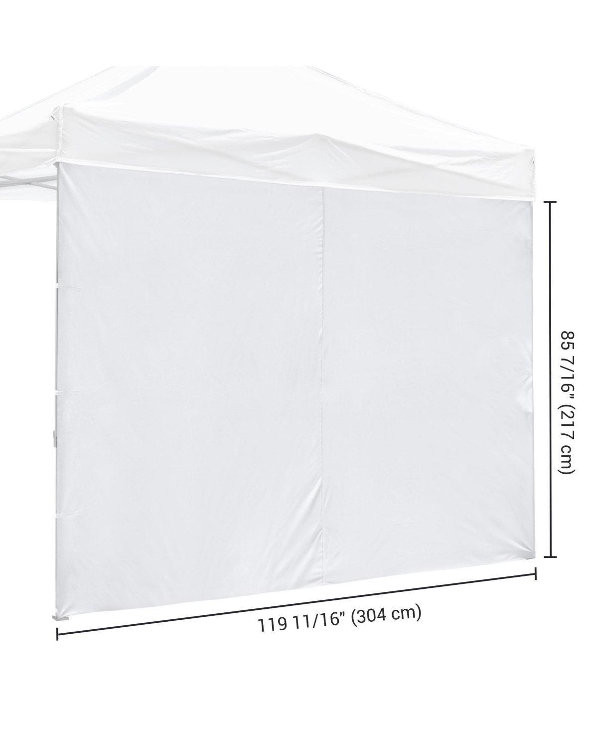 Instahibit Sidewall UV30+ Fits 10x10ft Canopy Outdoor Picnic 1 Piece Picnic