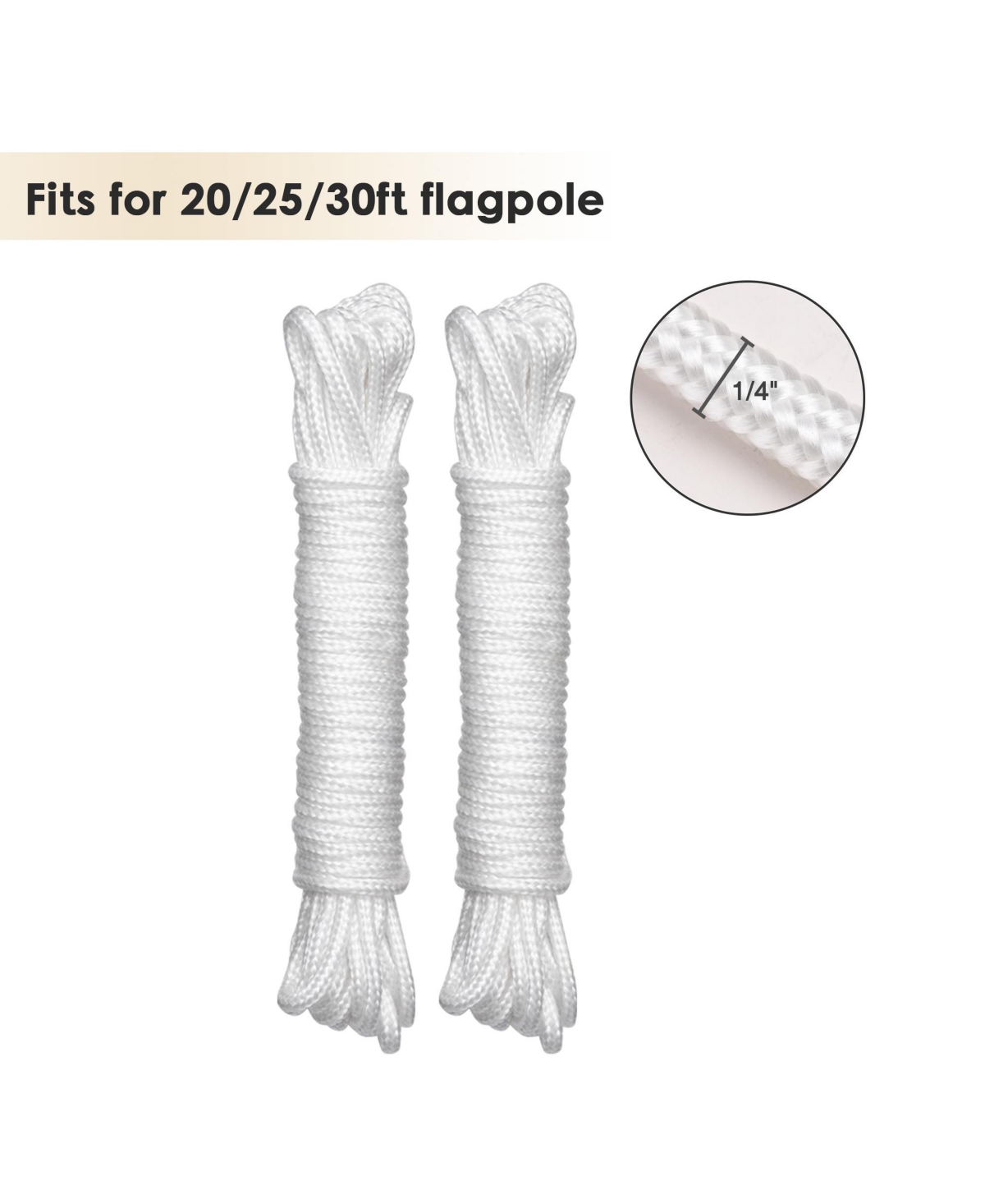 Yescom Flagpole Repair Parts Kit Topper Eagle Top Final Cleat Clip for 20/25/30 Ft Pole for 2