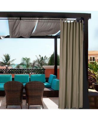 54"x108" Outdoor Privacy Curtain Panel Tab Top UV30+ Patio Lanai Pergola 2 Piece