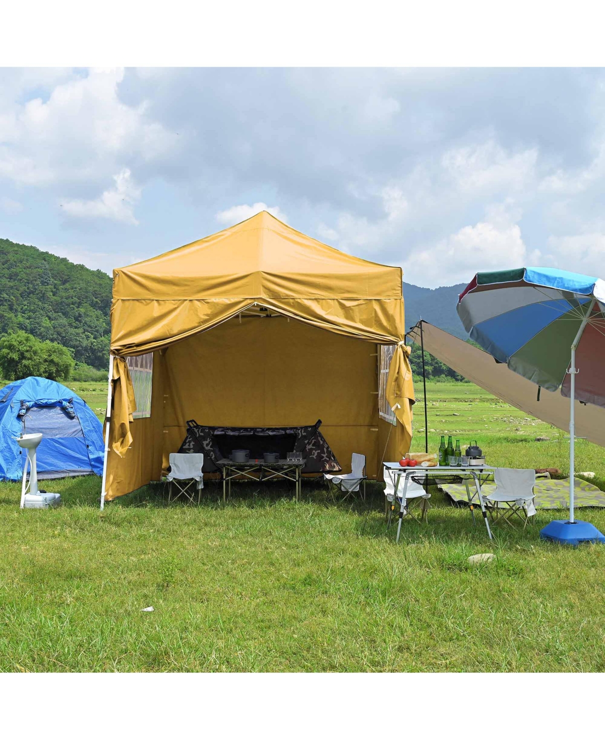 Instahibit Privacy Sidewall Zipper UV30+ Fits 10x10ft Canopy Outdoor 1 Piece