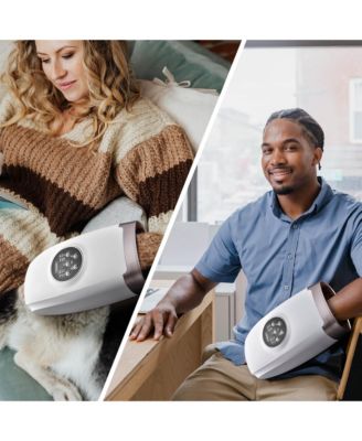 Hand Massager Air Compression Vibration Palm Wrist Heat 6 Modes & Intensities